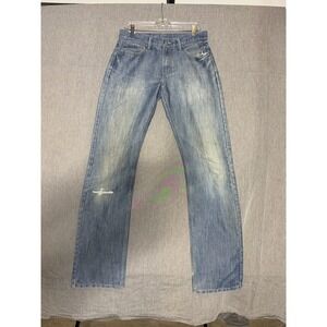 LEVI'S 514 JEANS DENIM BLUE SLIM STRAIGHT LEG  - Size W32 L36